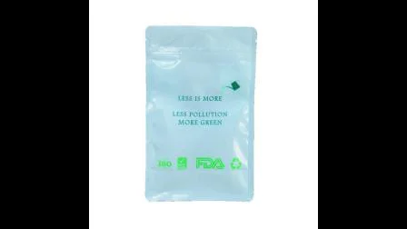 Stampa compostabile biodegradabile personalizzata Fondo piatto Stand up Tassello laterale Cerniera in plastica Nylon Carta per alimenti Tè Caffè Sacchetto per imballaggio in plastica per alimenti